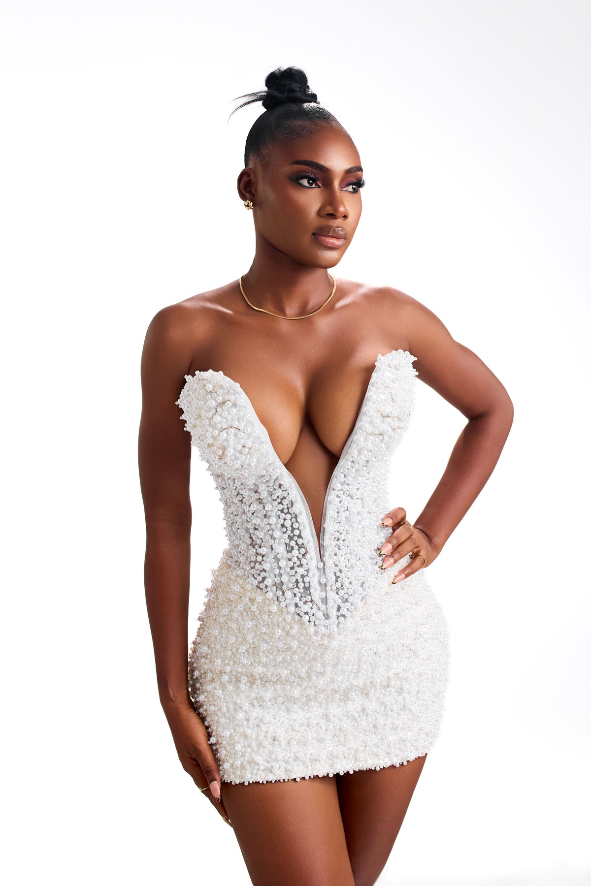 Muse white hand-embellished Atelier mini dress, photo 14 of 16