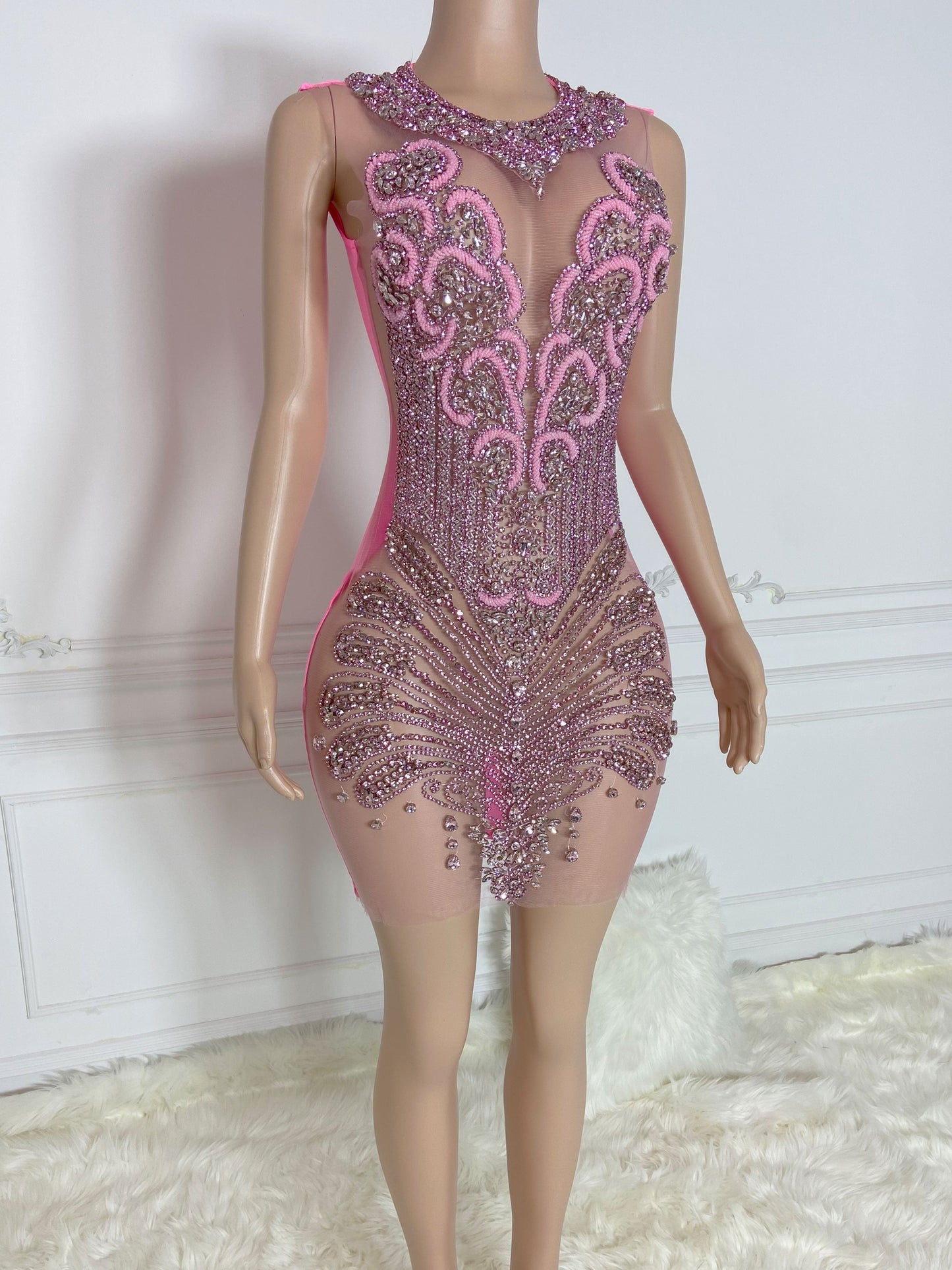 ARIYAH Crystal Rhinestone Dress