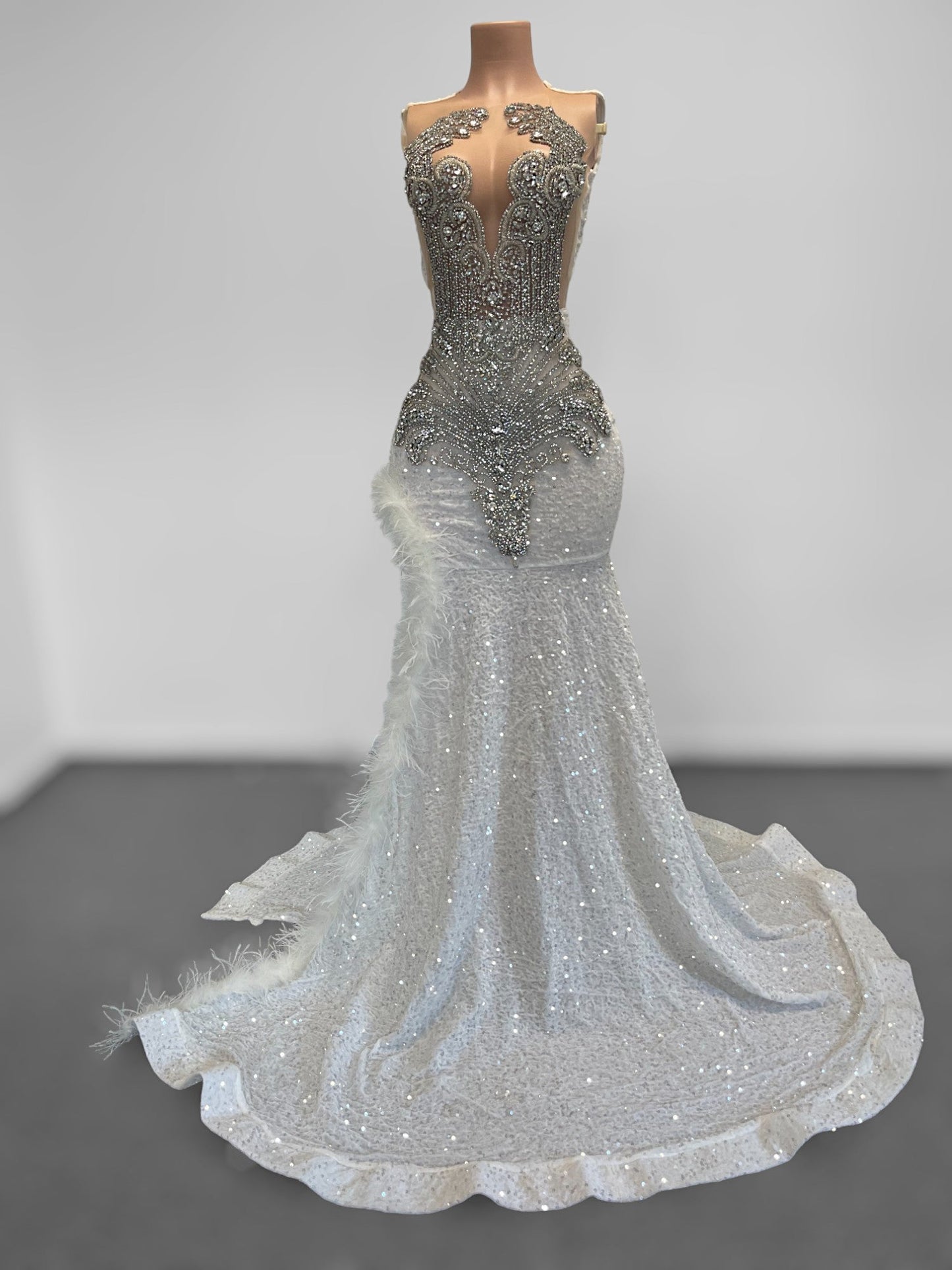 COTTON Crystal Rhinestone GOWN