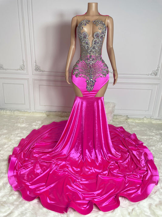 FUSHA Crystal Rhinestone GOWN