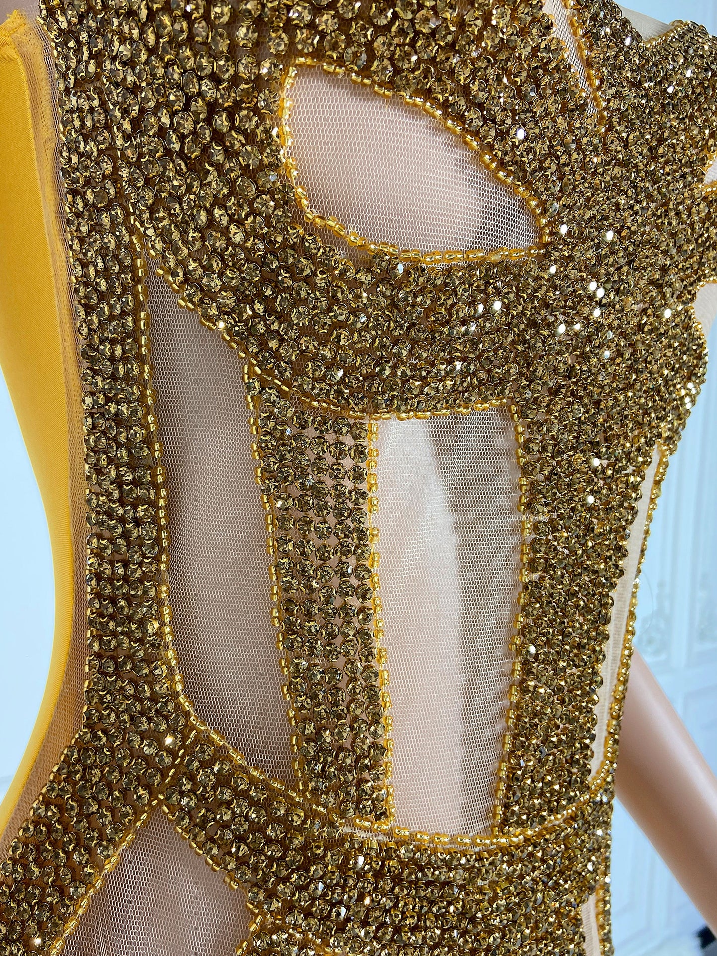 GOLDIE Crystal Rhinestone Dress